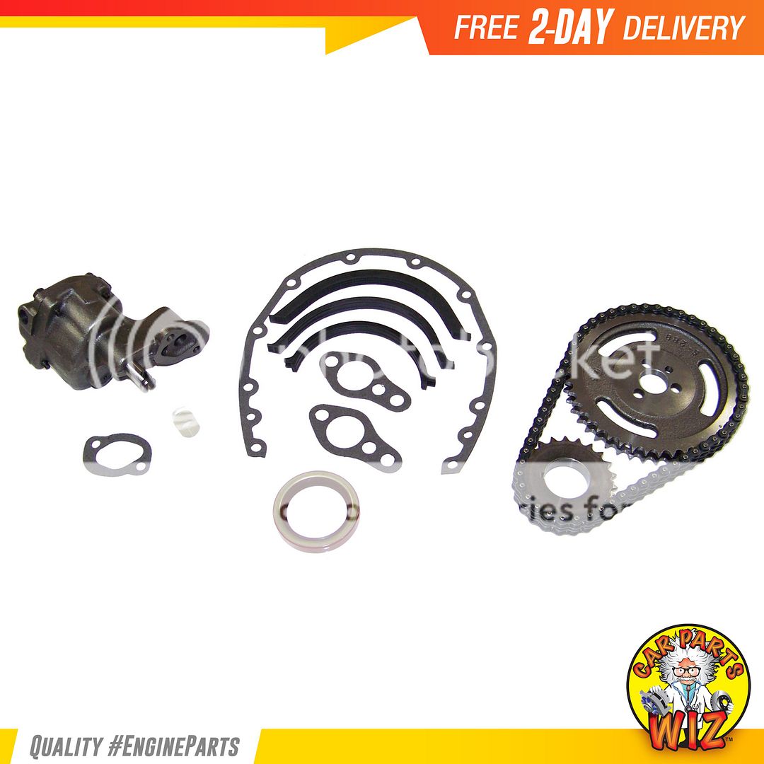Timing Chain Kit Cover Gasket Set Oil Pump Fits 8195 Chevrolet 5.0L 5.7L V8 eBay